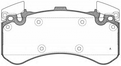 OPEN PARTS bpa146300 -  Комплект тормозных колодок, дисковый тормоз